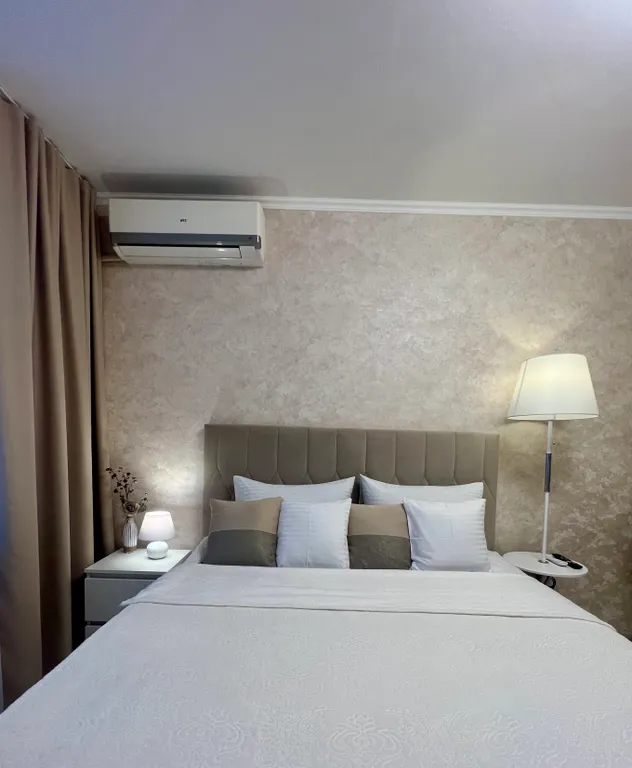 Шикарные апартаменты с белоснежными полотенцами и постельным бельем