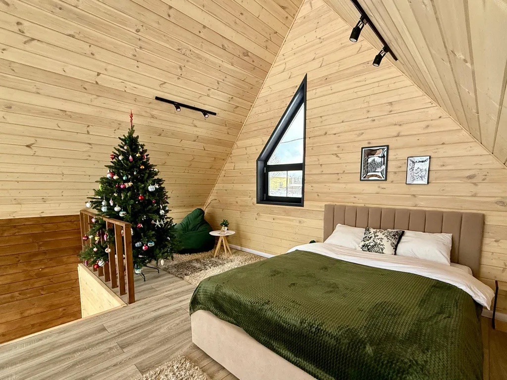 С дровяной сауной и видом на лес и закаты