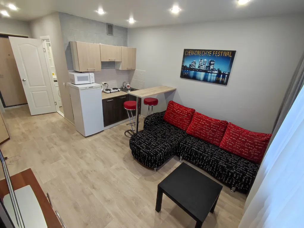 Уютная студия на благоустроенной набережной реки Ока