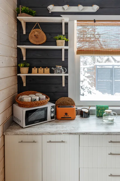 Уютный барнхаус с видом на лес