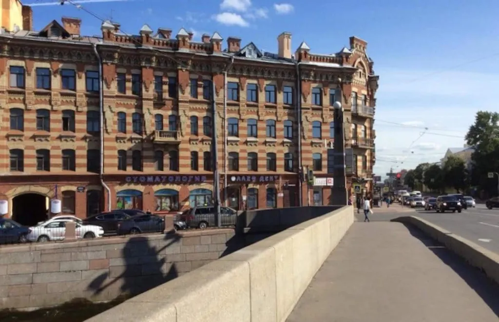 Квартира Квартира Студия Orange на углу набережной Фонтанки — Санкт-Петербург