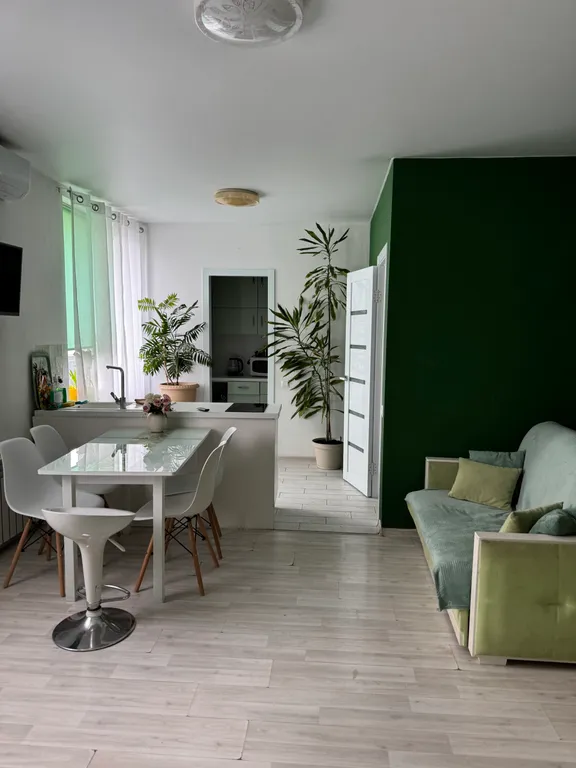 Шикарная студия с выходом на собственную крышу с садовой мебелью