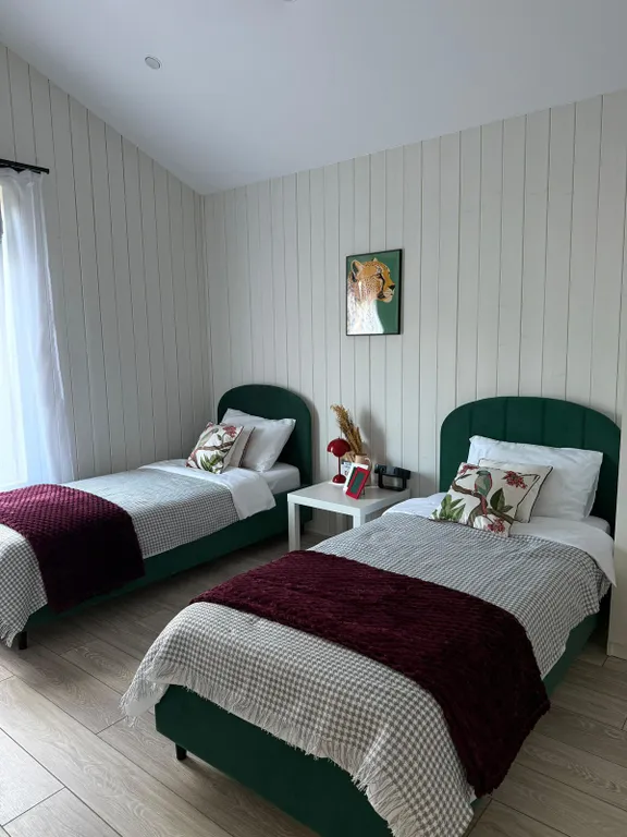 Уютный дом в стиле барнхаус с баней - купелью фурако