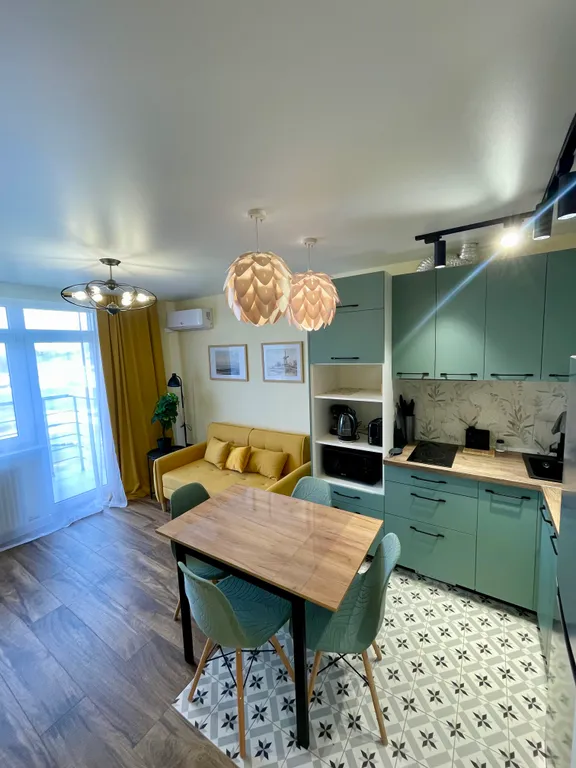 Квартира Квартира Дизайнерский апартамент с бассейном у моря — 300 метров — Анапа