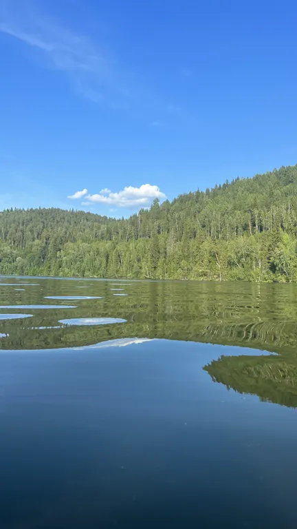 Дом возле реки Караидель на огороженном участке