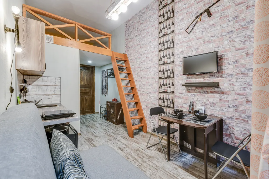 Квартира Квартира Уютная двухуровневая студия в центре города в 5 минутах от метро — Санкт-Петербург