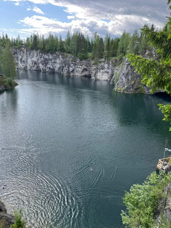 Дом в Карелии с печью-камином и видом на лес