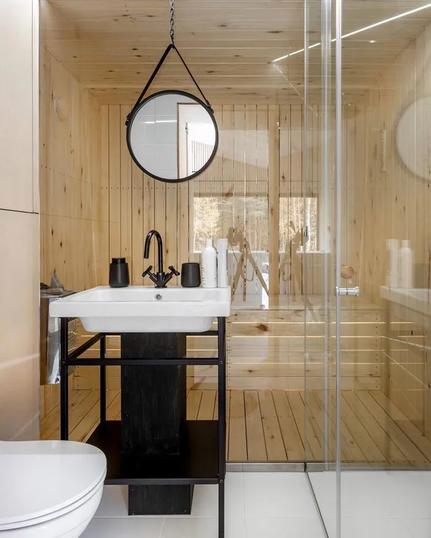 Коттедж Ультрасовременный домик для отдыха вдвоем с сауной, купелью, мангалом — Москва