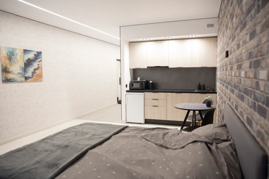 Уютная студия на правом берегу