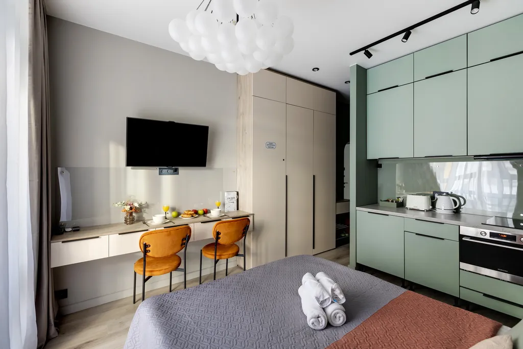 Стильная квартира-студия бриз в 15 минутах на машине от аэропорта внуково