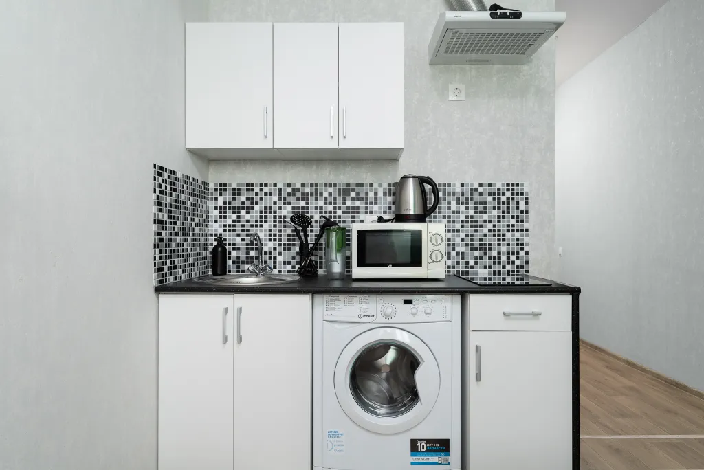 Шикарная студия для двоих с дизайнерским ремонтом