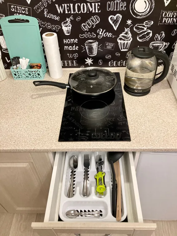 Уютная студия с широкой кроватью