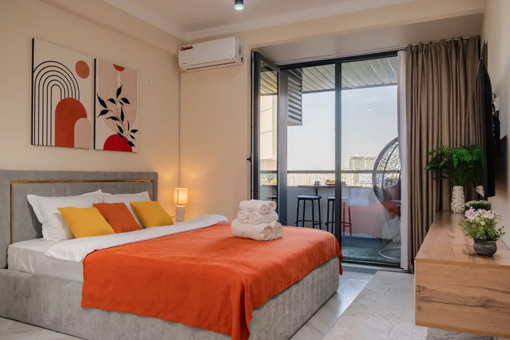 Квартира Современная студия с панорамой Tashkent City — аренда посуточно в Ташкент