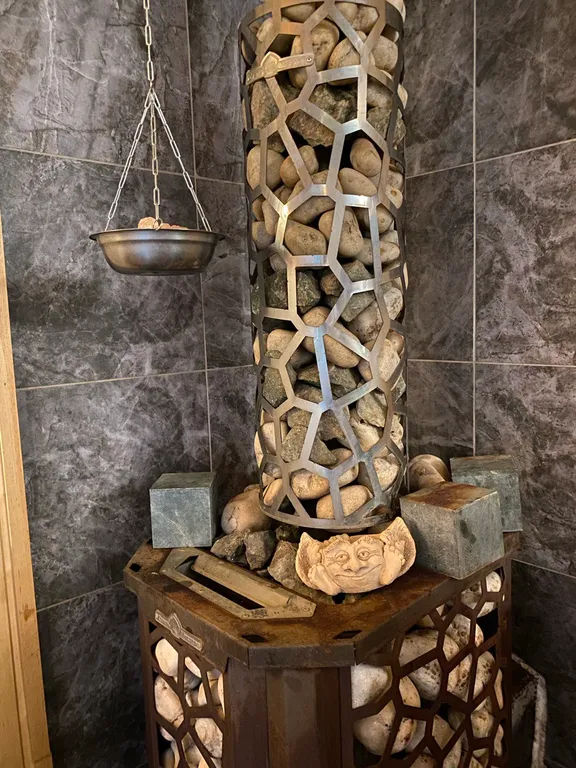 Дом баня с бассейном