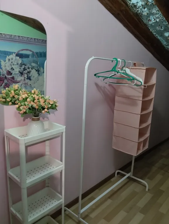 Одноместный номер Деревенские мотивы на мансарде Райские облака