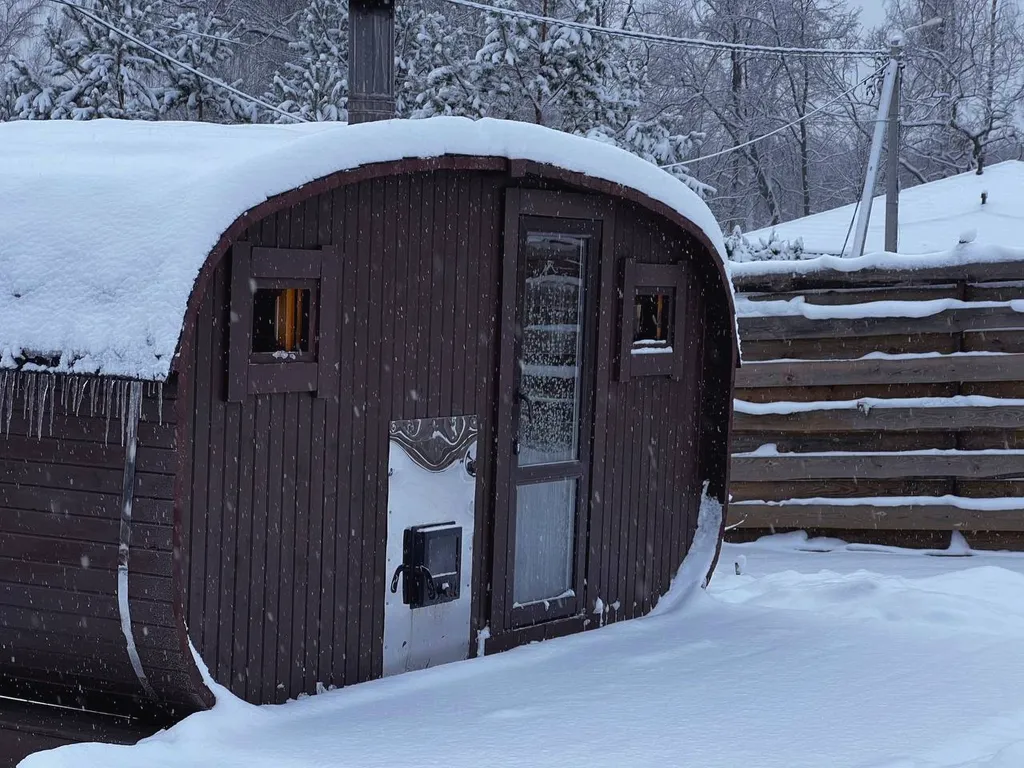 Афрейм (дом-шалаш) ОСЕНЬ с баней