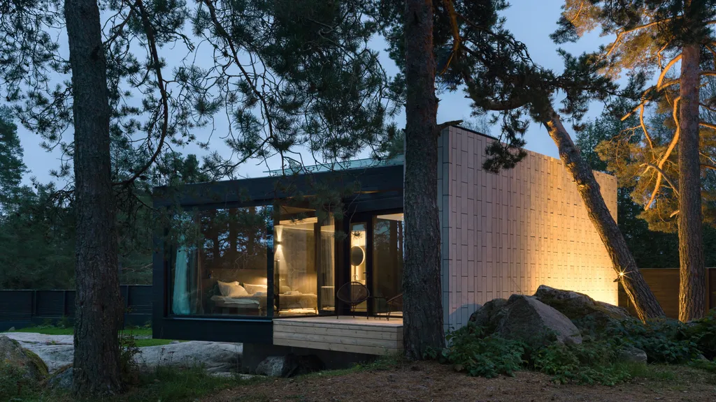 Коттедж Загородный дом Stockholm с панорамными окнами на берегу реки Вуокса — аренда посуточно в Мельниково