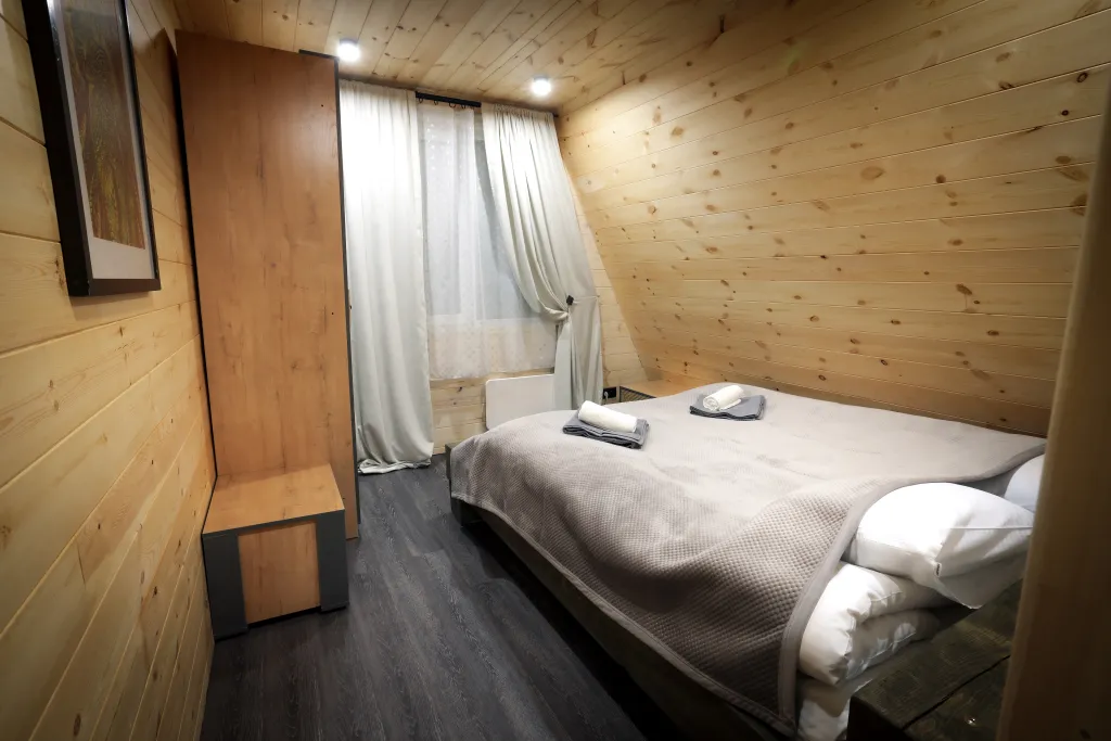 Дом в стиле A-frame с сауной