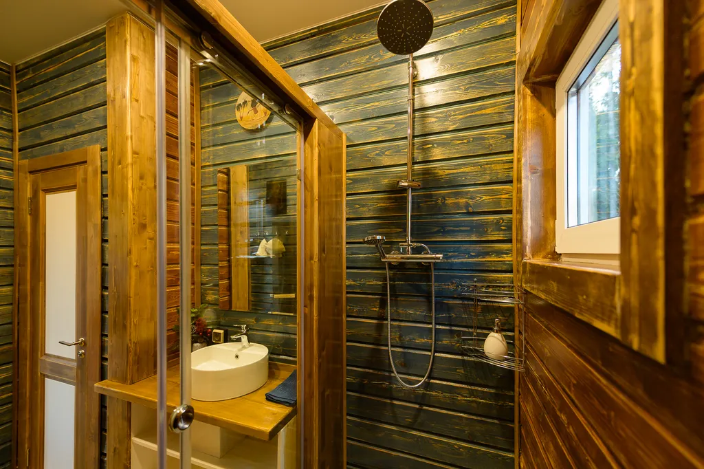 Брусничный коттедж с сауной и банным чаном