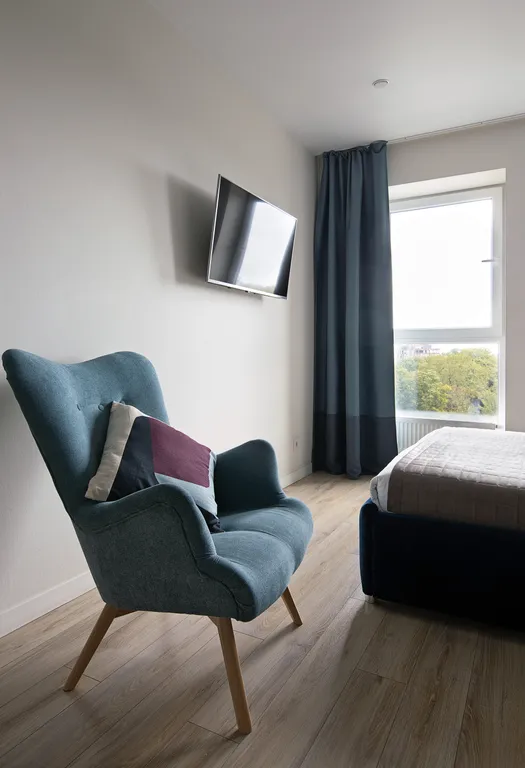 Квартира Квартира Уютная студия Синяя с панорамными окнами — Калининград