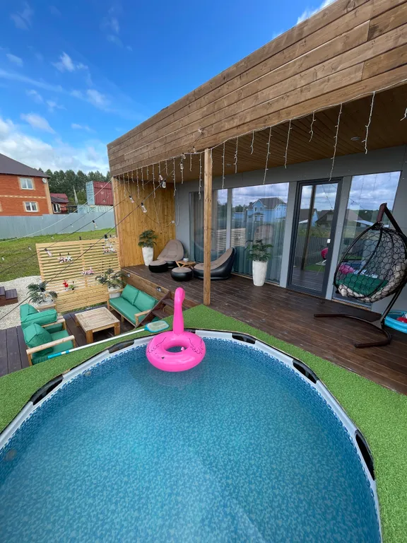 Уютный дом с баней, чаном и бассейном