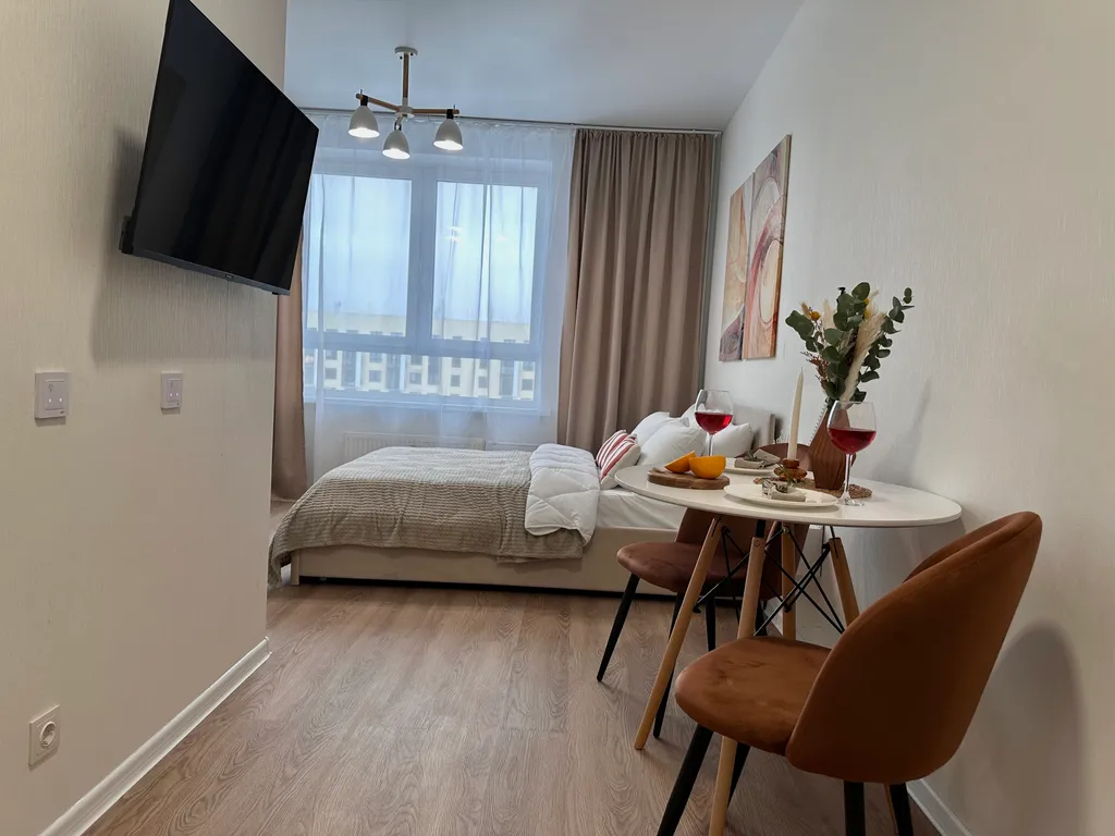 Уютная красивая студия у Томилинского парка в 10 км от МКАД