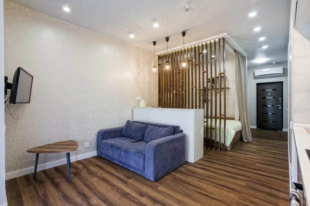 Студия с террасой вид на горы в Приморском парке