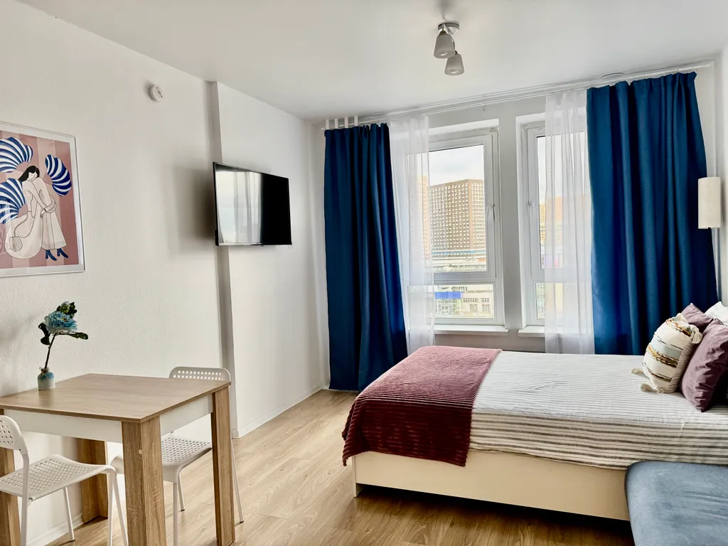 Квартира Тёплая студия у метро Котельники, 1 минута — Котельники