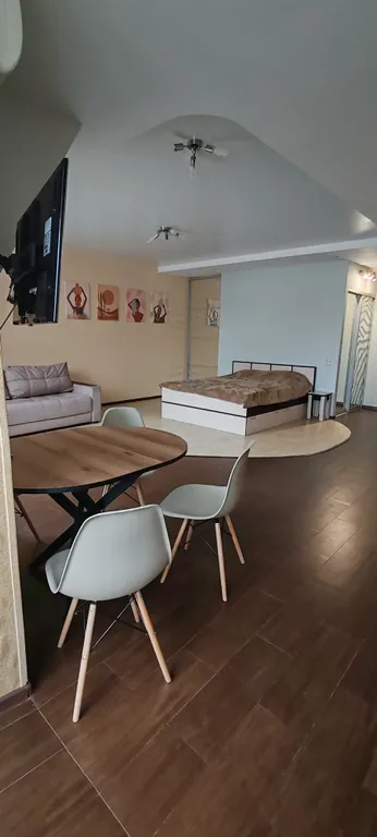 Большая студия в центре города, есть выход на крышу, парковка