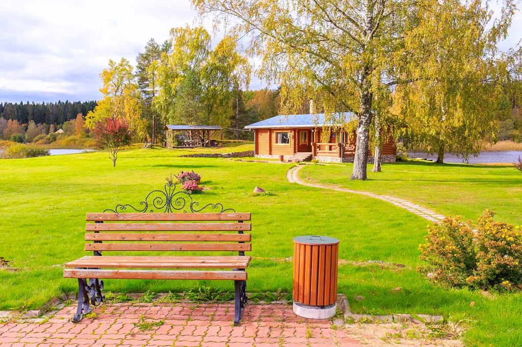 Коттедж с сауной для рыбаков на берегу озера Вуокса