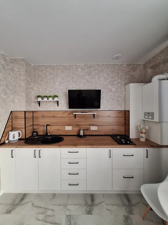 Уютная студия с видом на горы