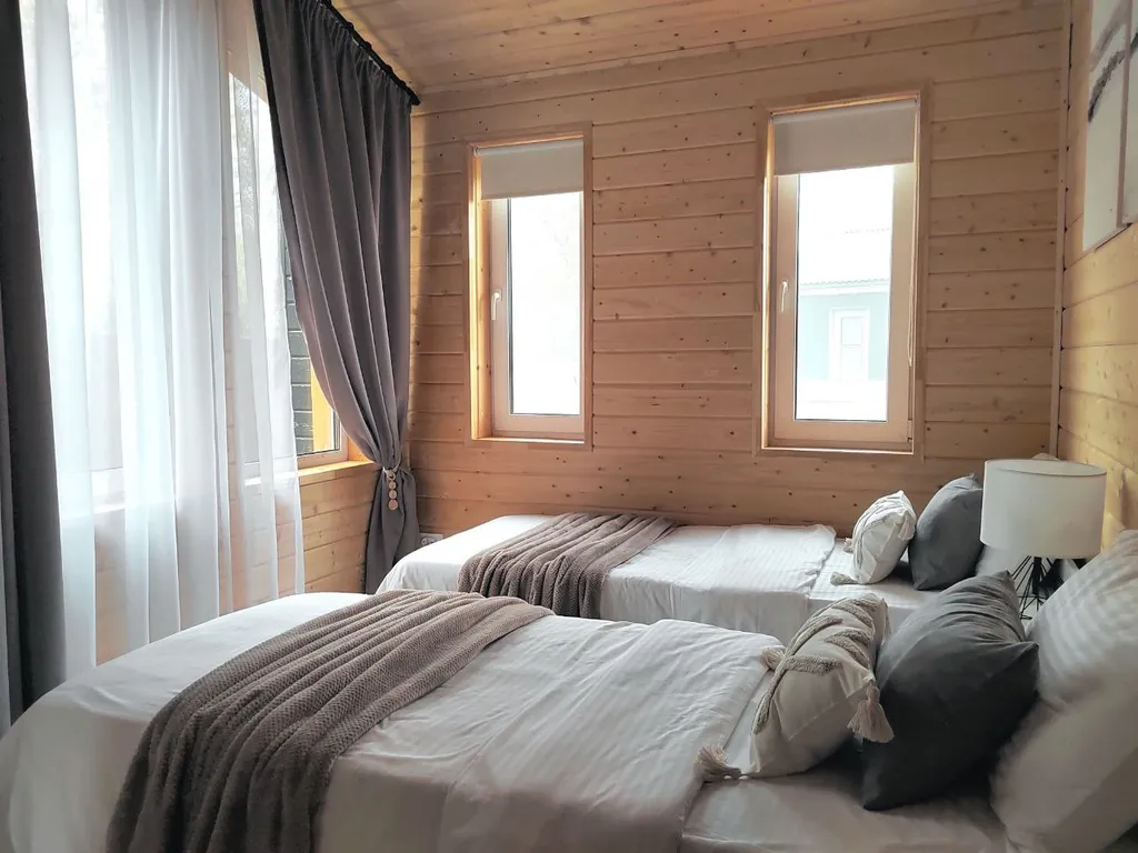 Коттедж Дом Какао с маршмеллоу с кинотеатром на террасе в КП Грин Лаундж — Истра