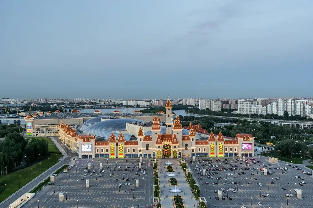 Квартира Квартира Апартамент Огни Острова с видом на Остров Мечты — Москва