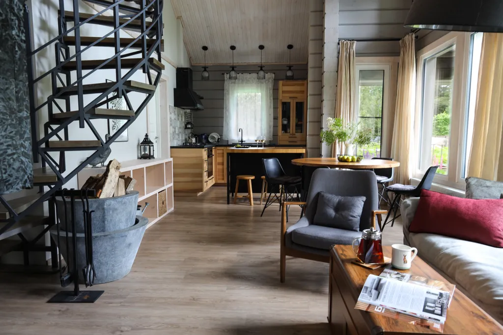 Загородный дом рядом с лесом и озером до 7 гостей - в часе езды от СПб