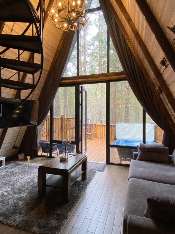 Shale A-travel 2A-frame домик с джакузи на 4 человек