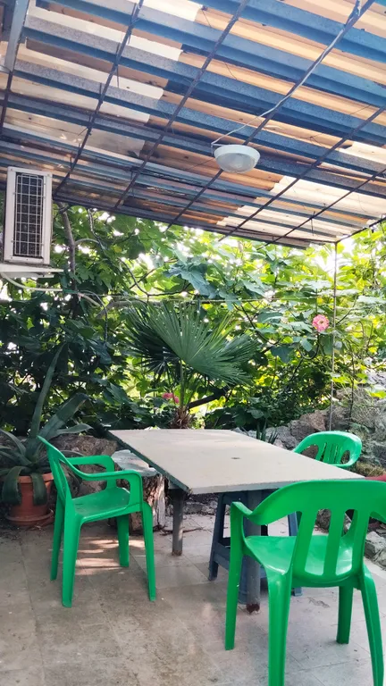 Зелёная студия с видом на море и горы