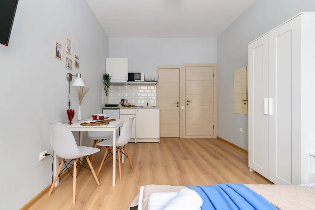 Квартира Квартира-студия Скандинавия пос. Песочный 1 этаж заселение 24/7 — Песочный