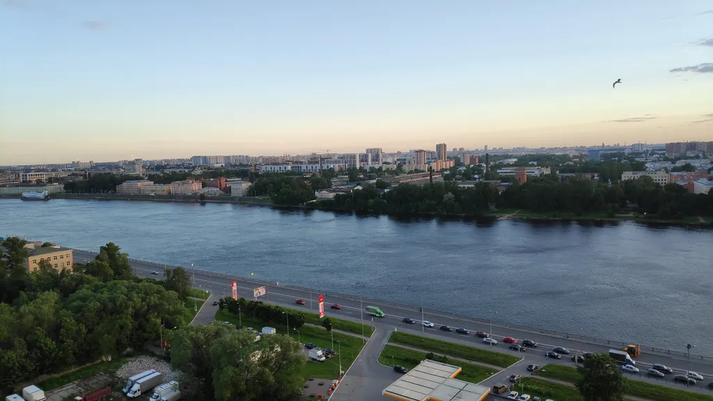 Квартира Квартира Студия в морском стиле с видом на Неву — Санкт-Петербург