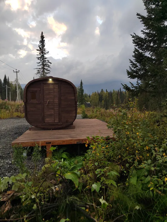 Коттедж Уютный, теплый дом с видом на гору Мустаг — Шерегеш