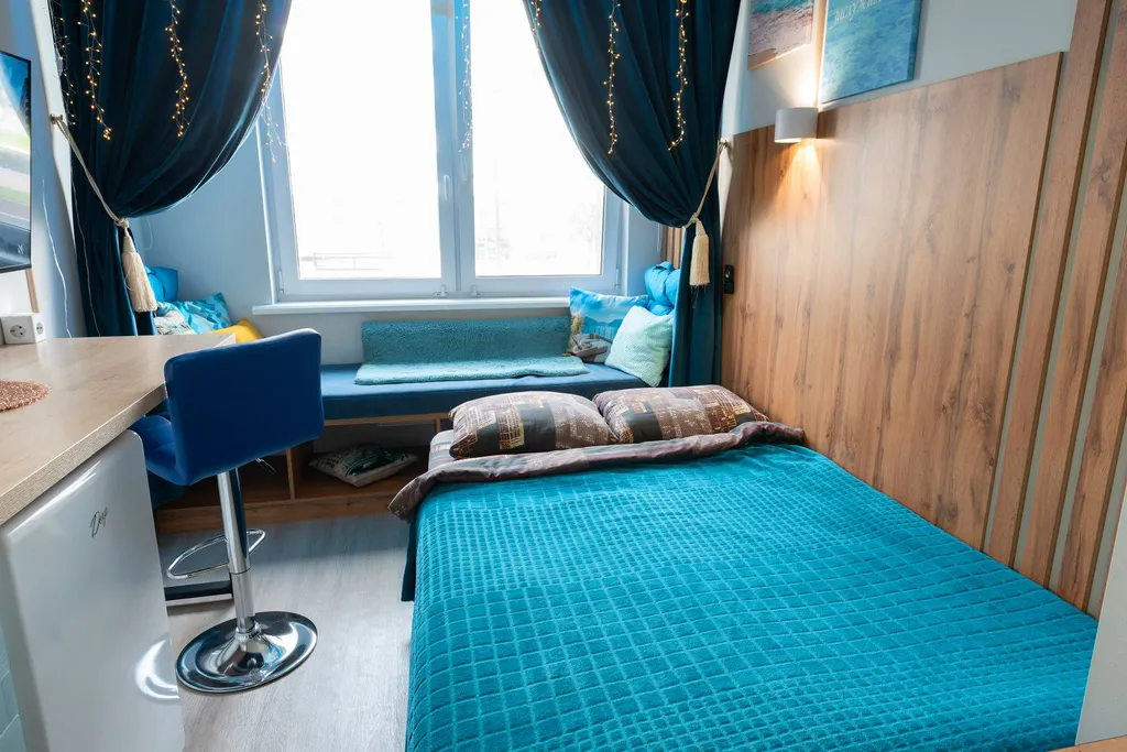 A-Studio с террасой на крыше и мангалом на берегу Туры