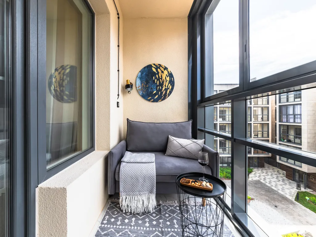 Апарт Aquamarine Resort в доме с бассейном и сауной возле залива