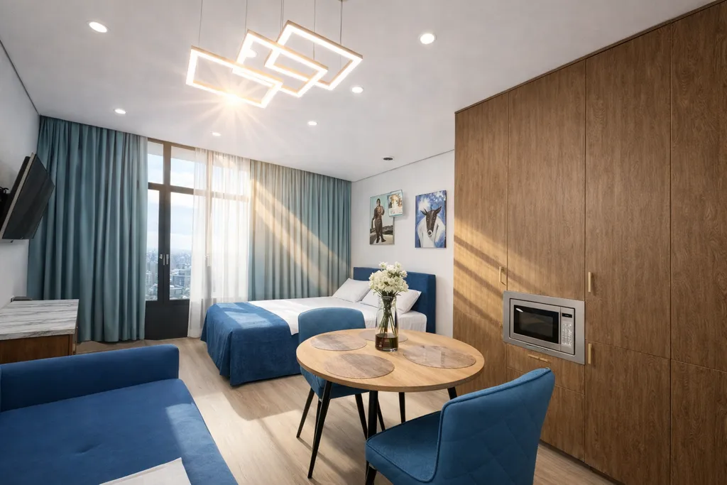 Дизайнерская студия ls-lux-fly blue light лучший вид на море