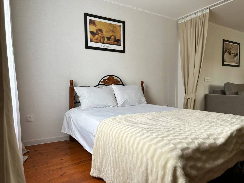 Просторная студия с видом на старинный Гродно