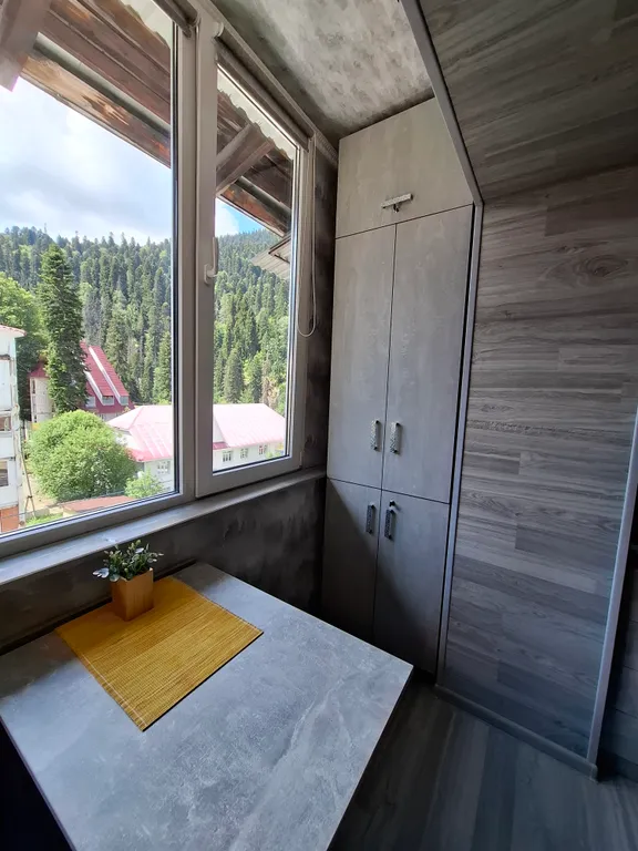 Квартира-студия с видом на горы