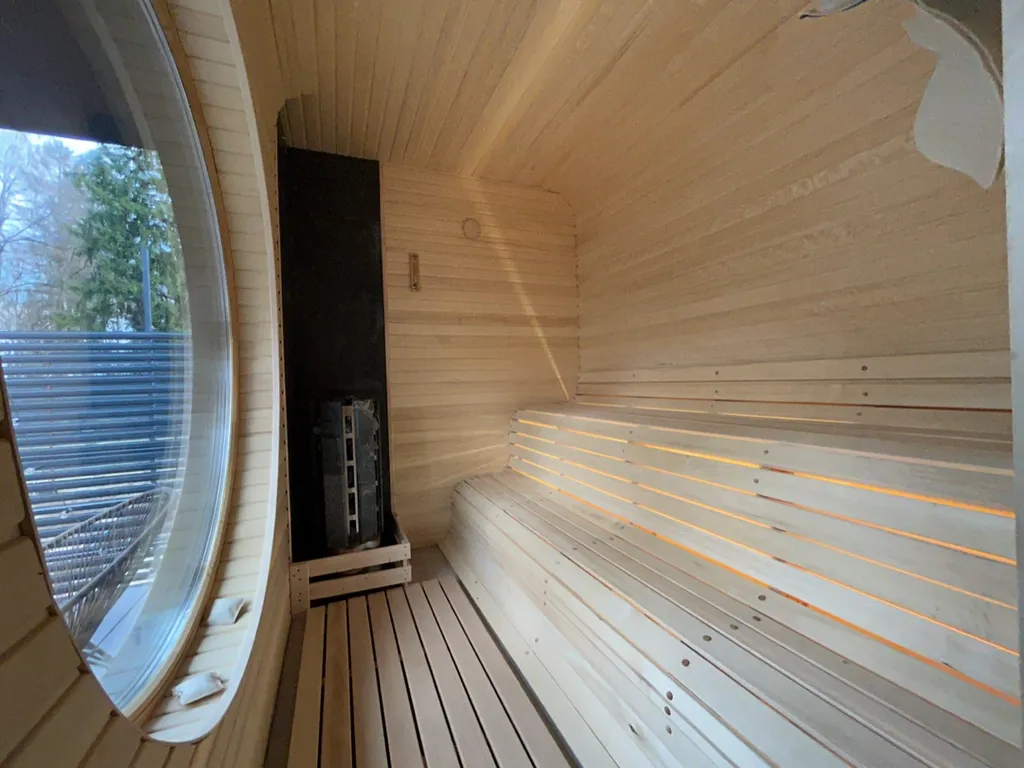 Вилла Луна с сибирским чаном и сауной с панорамным круглым окном