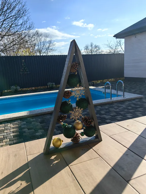 Коттедж уютный дом с подогреваемым бассейном