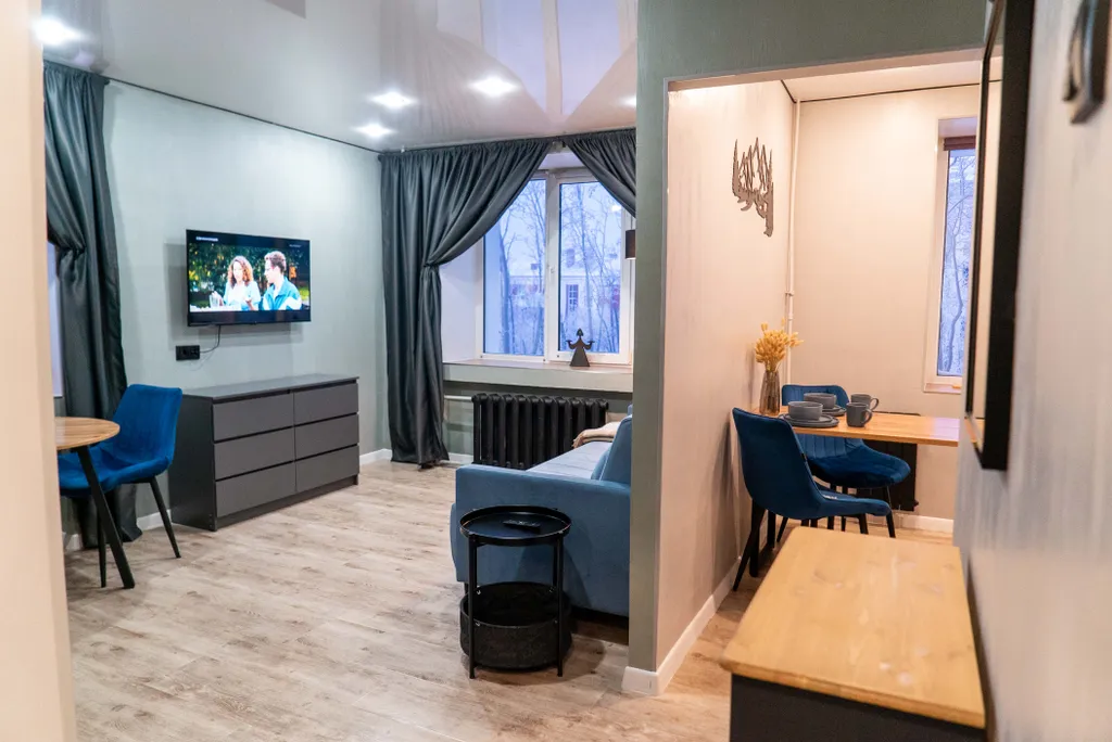 Однокомнатная квартира в центре города и видом на горы