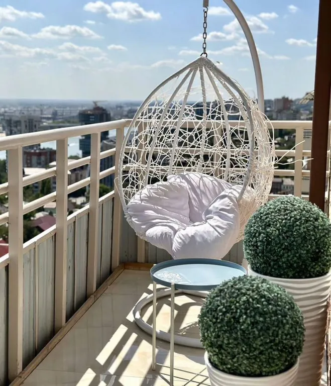 Атмосфера комфорта студия Ваниль с открытым балконом