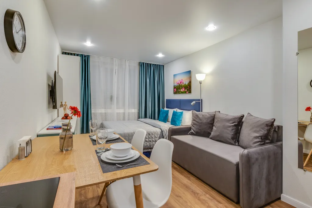 Квартира Квартира Стильный апартамент у метро Комендантский проспект — Санкт-Петербург