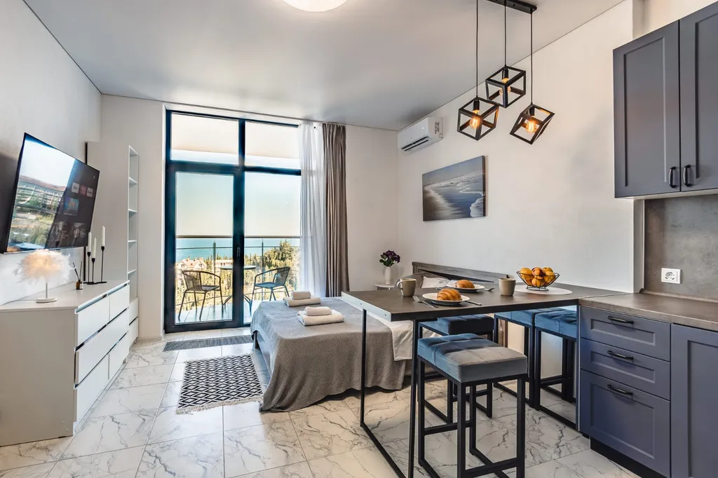 Квартира Апартаменты с видом на море в Крымской резиденции — аренда посуточно в Алушта